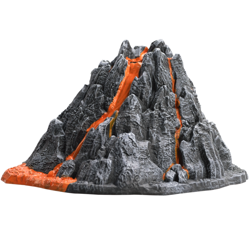儿童仿真火山场景爆发模型玩具