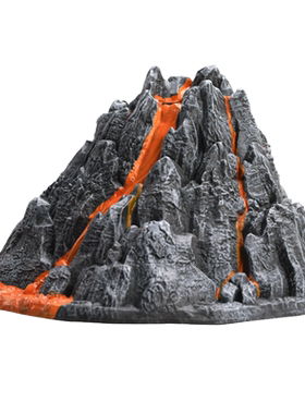 儿童仿真火山场景爆发模型玩具
