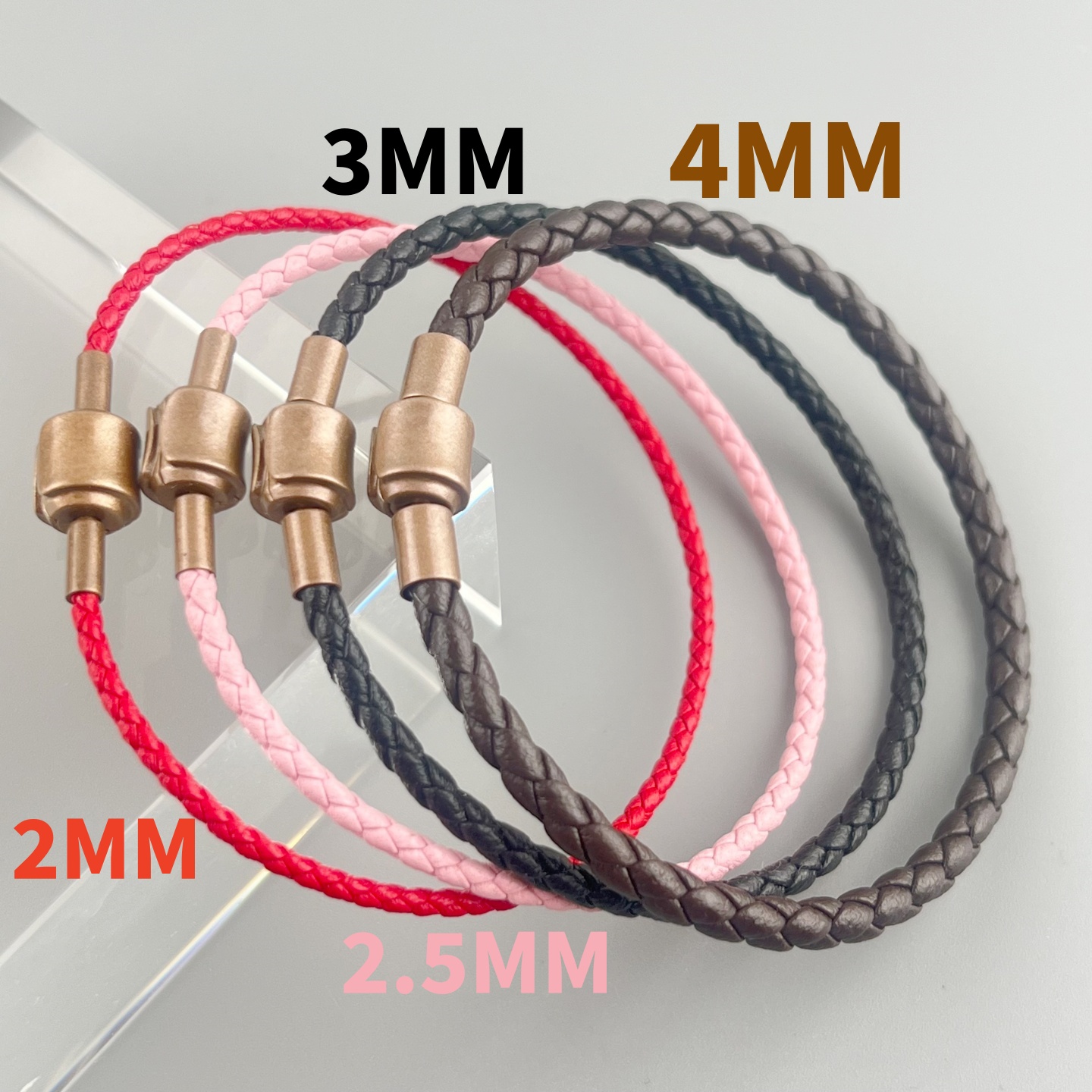 皮绳转运珠防水皮绳简约