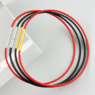 1.5mm防水钢丝手绳本命年红绳细款 手链 极细绳穿小孔转运珠男女款