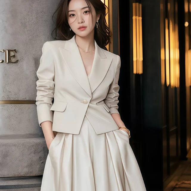 2026春装新款女装时尚穿搭两件套气质西装套装裙子感洋气通勤