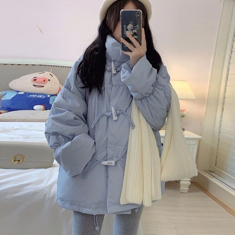 反季羽绒棉服女2025年新款冬季韩版牛角扣棉衣面包服学生棉袄外套,女装/女士精品,棉衣/棉服,淘宝优惠券,粉丝福利购,淘宝优惠卷