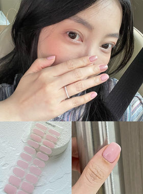 ANPUZI小红书同款半烤凝胶美甲贴照灯光疗防水持久透粉AN041