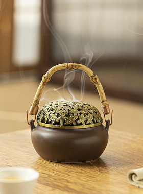 香薰炉摆件盘香炉家用提梁壶茶壶