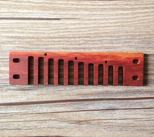 防水定制红檀木格口琴格hohner和莱mb1896系列mbd、mbc通用不涨格