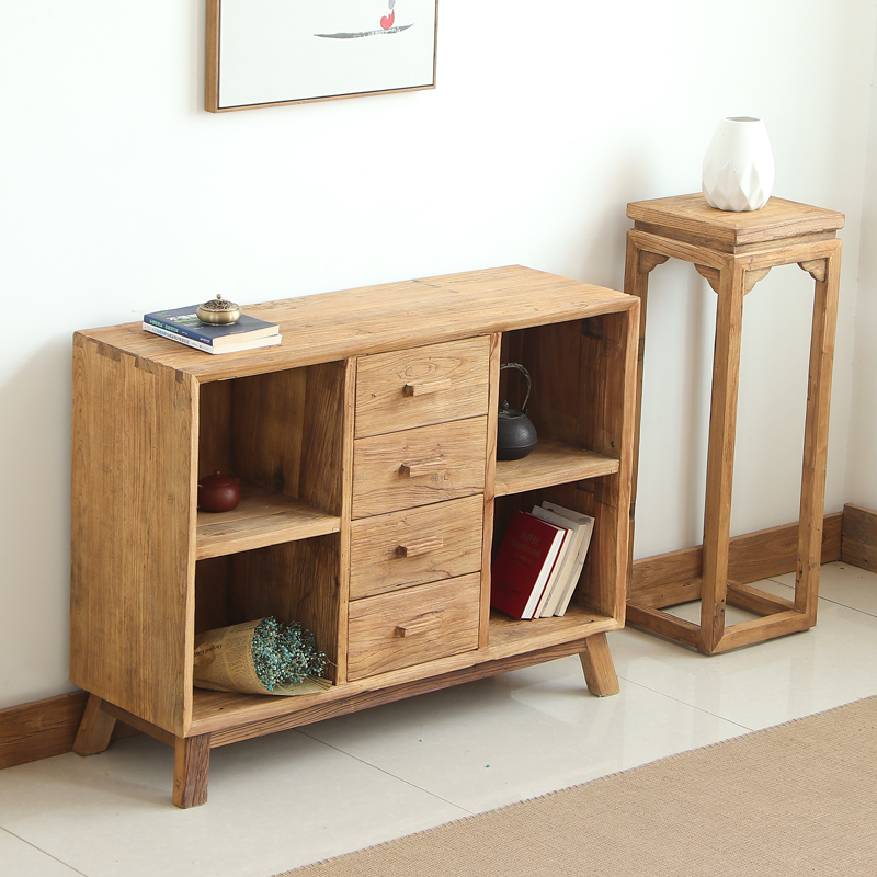 古榆田园老榆木简洁大方实木家具