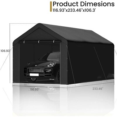 Carport Canopy Heavy Duty 10x20 ft Party Tent Portable Car