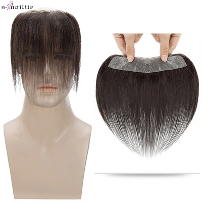 Rich Choices Straight Man Toupee V Style Frontal Hairline