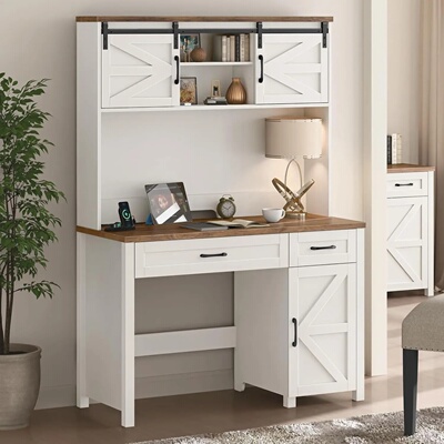 Vabches Executive Desk with Storage Cabinet&Drawers 67.9''