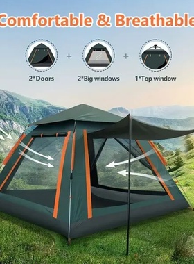 Muti-Person Outdoor Automatic Quick Opening Camping Tent wi
