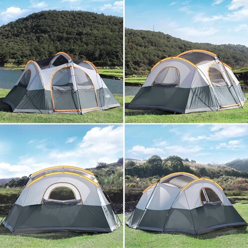 UNP Camping Tent 8/9 Person, Family Camping Tent, 5 Large V
