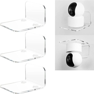 3PCS Surveillance Camera Shelf Acrylic Adhensive Wall Mount