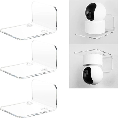 3PCS Surveillance Camera Shelf Acrylic Adhensive Wall Mount