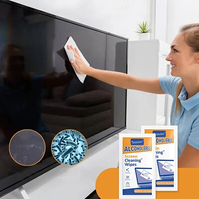 40 Pcs Disposable Portable Cleaners Wipes - Dry and Wet Scr