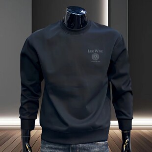 Crew Heavyweight Neck Sweatshirt Winter Men Autumn American