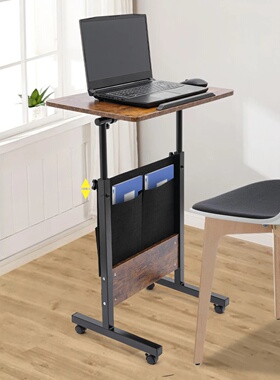 Adjustable Height Standing Desk, Portable Laptop Desk, Roll