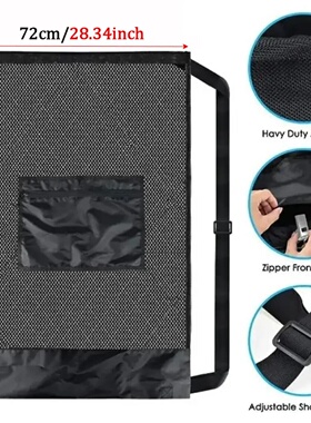 Large Mesh Ball Bag Drawstring Bag for Storage Soccer Baske