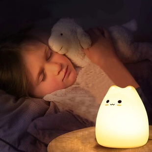 Cat Night Light for Kids Cute Night Lamp for Nursery Squish