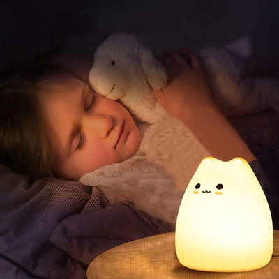 Cat Night Light for Kids Cute Night Lamp for Nursery Squish