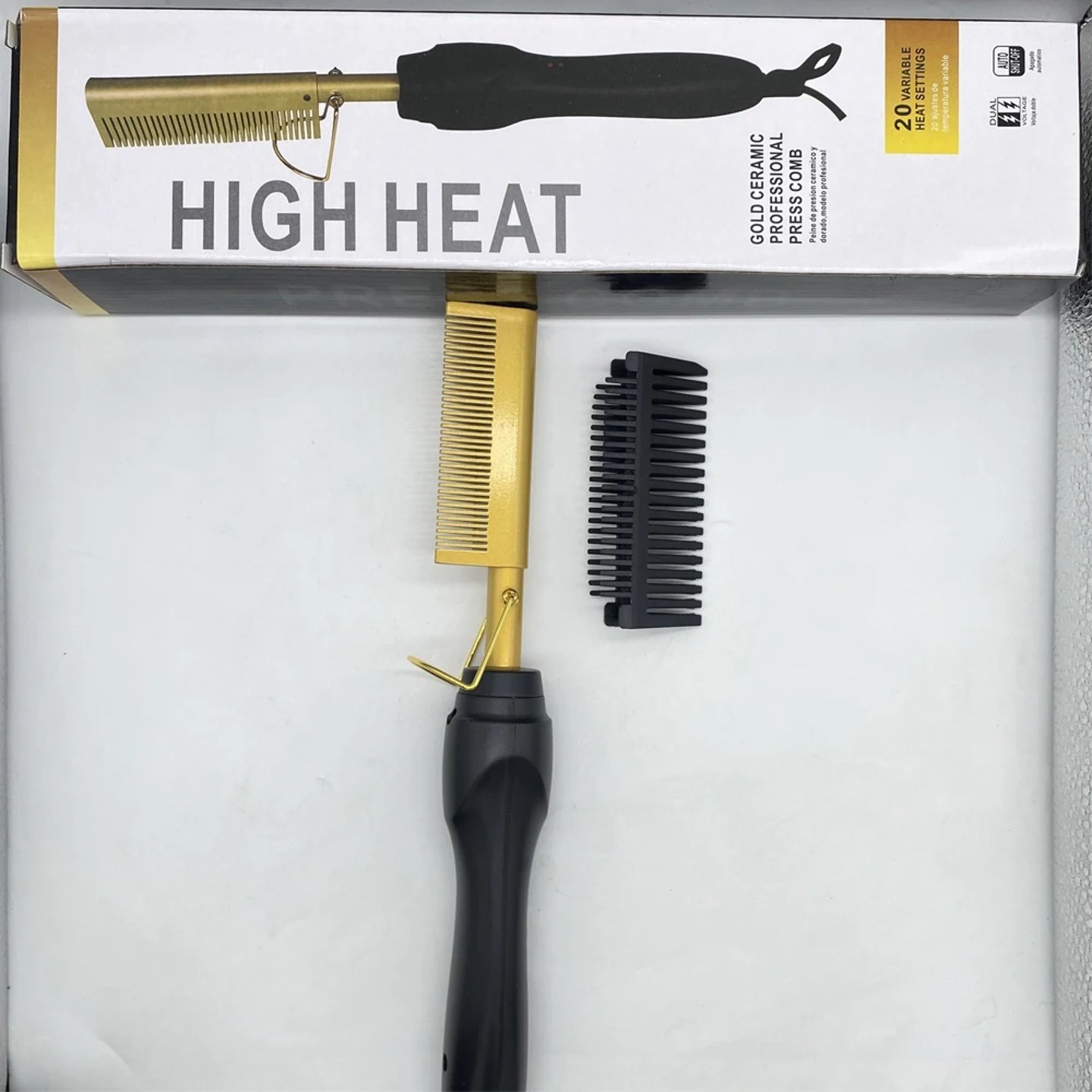 Hot Comb Hair Straightener Brush Hot Comb Pressing Electric