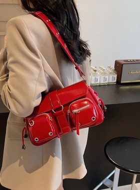 Y2K Gothic Harajuku Handbag Black Aesthetic Punk Shoulder P