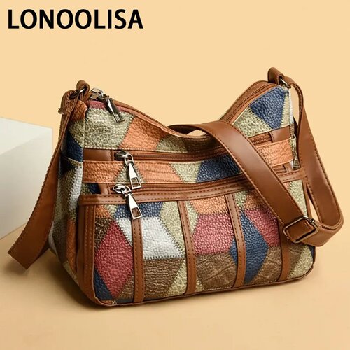 Soft Leather Purses and Handbags Casual Shoulder Crossbody