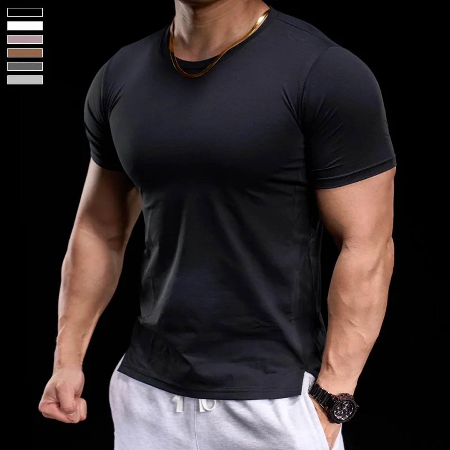 Men's Gym Fitness Training Clothing High-elasticity T-shirt