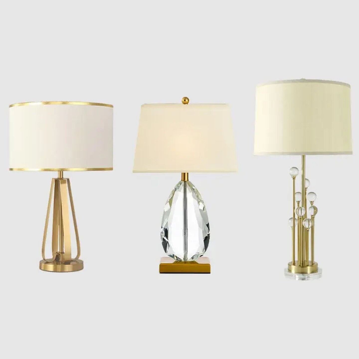 Nordic Led Bedside Table Crystal Lamp Home Decor Desk Lamp图片