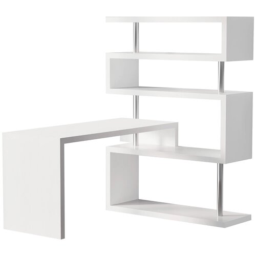 Hollow Core Hobby Desk Corner Rotating Shelf Computer Table