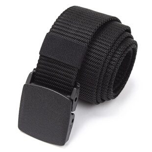 Automatic Buckle Men Nylon Webbing Belt Canvas Casual Fabric
