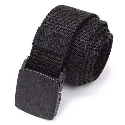 Automatic Buckle Men Nylon Webbing Belt Canvas Casual Fabric