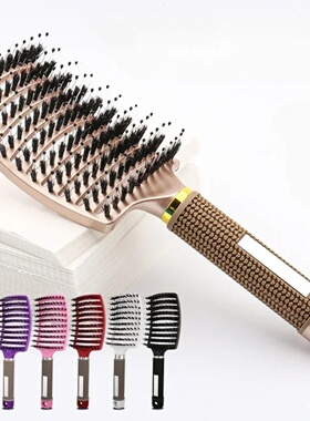 Wet Curly Hair Comb Detangling Hair Brush Women Scalp Massa