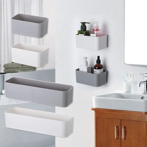 Wall Mounted Organizer Punch Free Remote Control Holder Fix