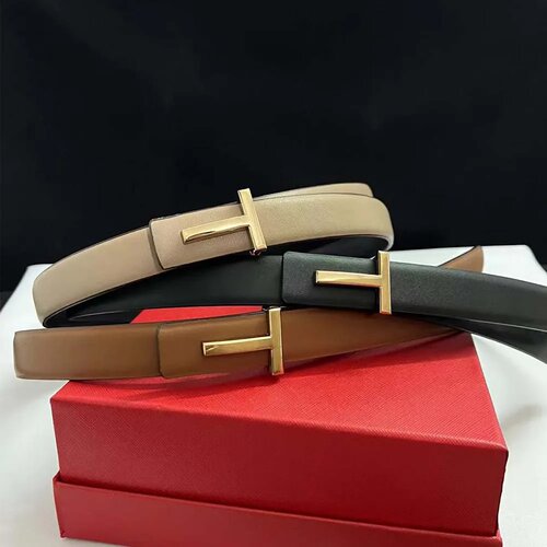 New Women's Belt Designer Reversible Genuine Leather Belt