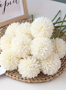 6 artificial dandelion and chrysanthemum ball bouquets - pe
