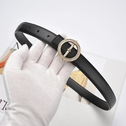 Women Fashion Genuine Leather Belts High Quality Gold Buckle