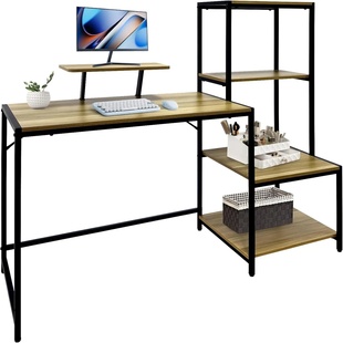 Computer Desk with Storage Space/Printer Shelves, Writing