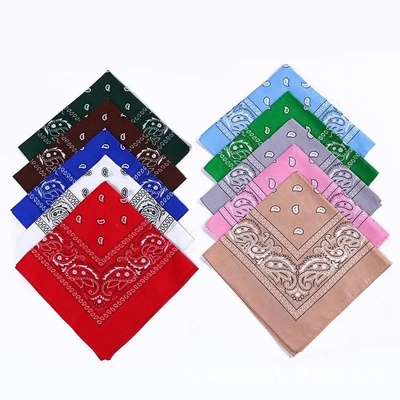 New Fashion Hip Hop Bandana Square Scarf Black Red Headband