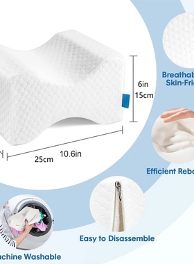 Memory Foam Knee Pillow for Orthopedic Sciatica Back Leg Hi