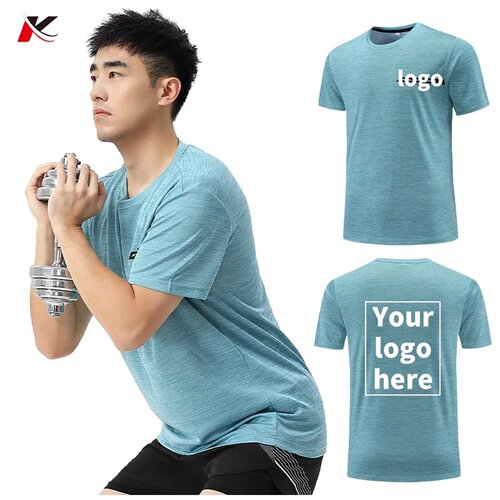 Custom Mens Running Shirt Short Sleeve Gym Fitness T Shirt