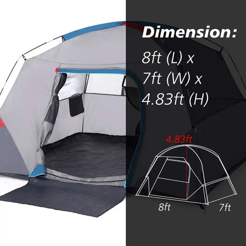 Camping Tent Outdoors Trip Tent Easy Set up Camping Tent 4
