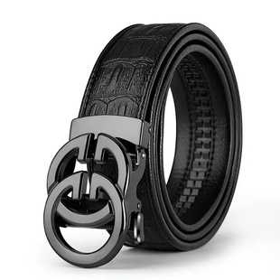 High Quality Genuine Leather Belt For Men's Luxury Automatic
