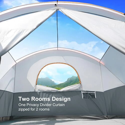 UNP Camping Tent 8/9 Person, Family Camping Tent, 5 Large V