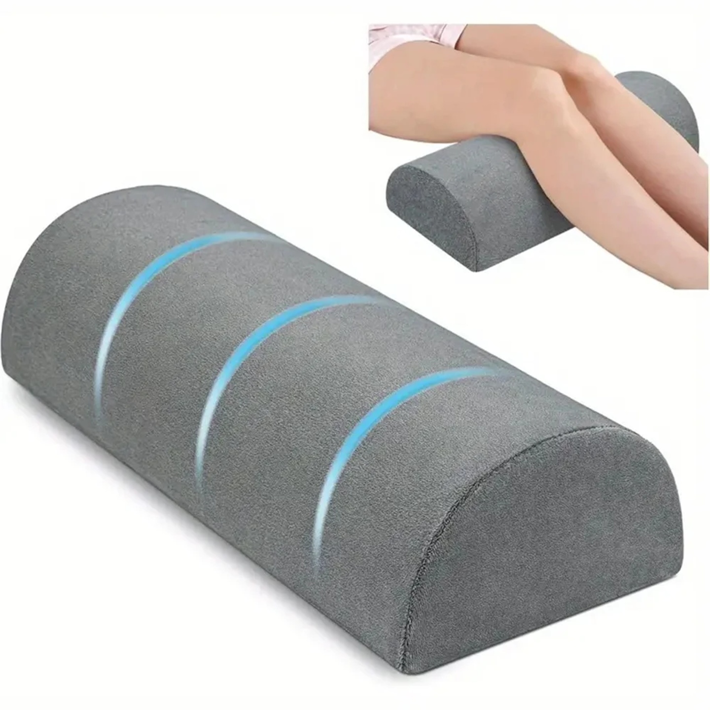 Half Moon Bolster Semi-Roll Knee Pillow Ankle & Knee Suppor