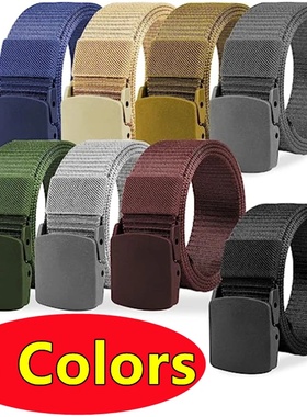 8 Colors Men Female Belts Military Nylon Adjustable Belt Out