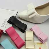 包邮 饰鞋 羊皮纹蝴蝶结鞋 扣鞋 配件送溶胶14色可选 花鞋 2个