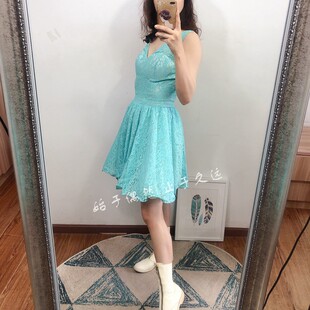 2025夏季前卫街头时尚剪裁性感蕾丝公主蓬蓬连衣裙礼服裙短裙新款