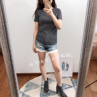 北欧极简 品质基础款 星座密题 2024夏季新款刺绣T恤女短袖打底衫