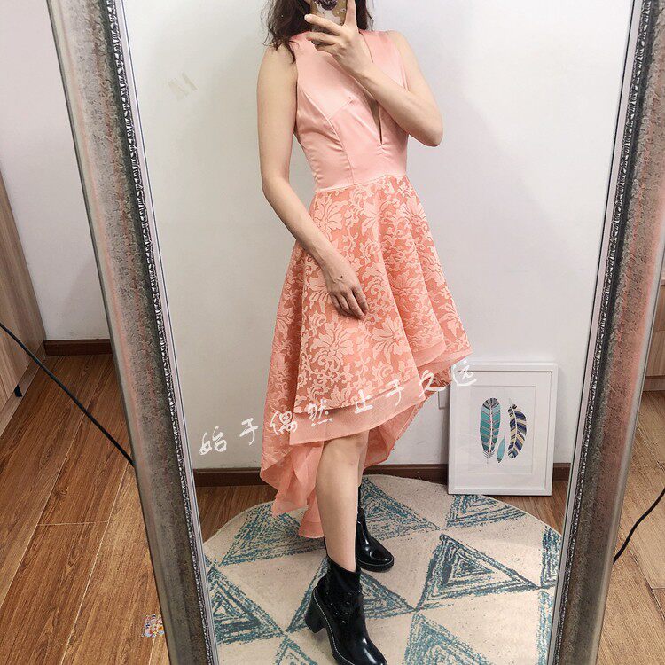 奇趣感受 解构新主张 蓬蓬绣花网纱晚宴连衣裙婚礼新娘伴娘裙女仙