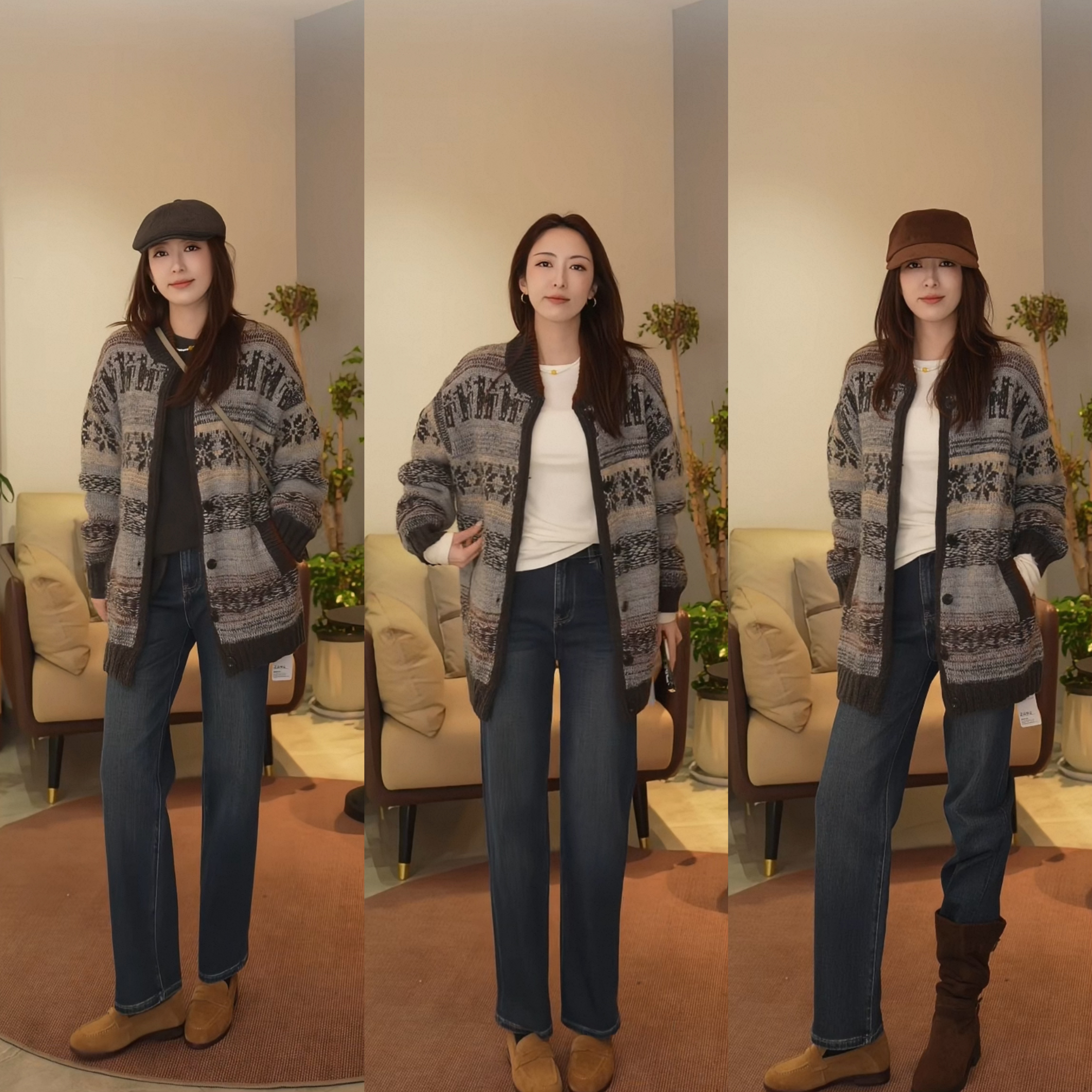 【汤曼妮粉丝专享】JZD03102821费尔岛羊毛毛衫外套